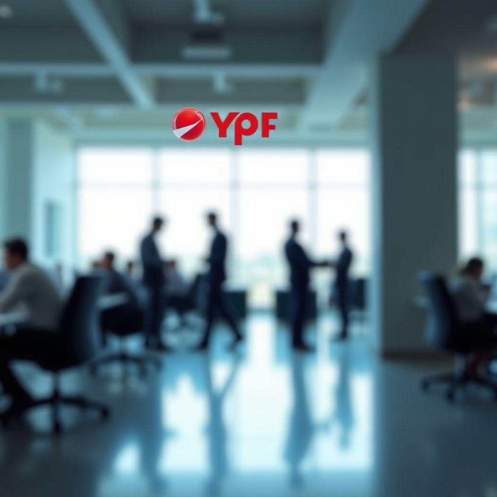 Oficinas corporativas modernas de YPF en Buenos Aires